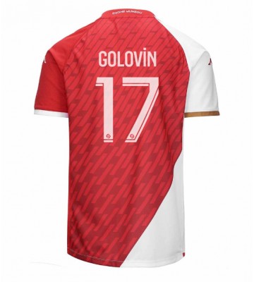 AS Monaco Aleksandr Golovin #17 Replika Hjemmebanetrøje 2023-24 Kortærmet